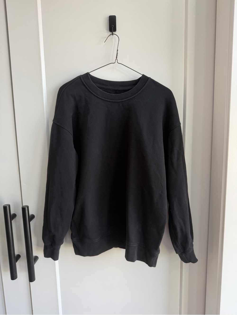lululemon athletica Black Crewneck Sweatshirt